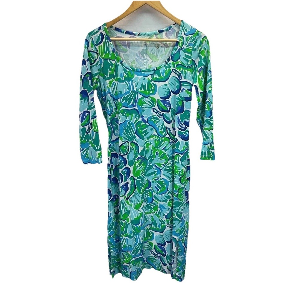 Lilly Pulitzer Kenzie Midi Dress Agate Lazy River Sz S Boho‎ Beach Casual